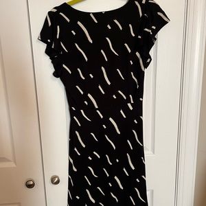 Black and white loft dress